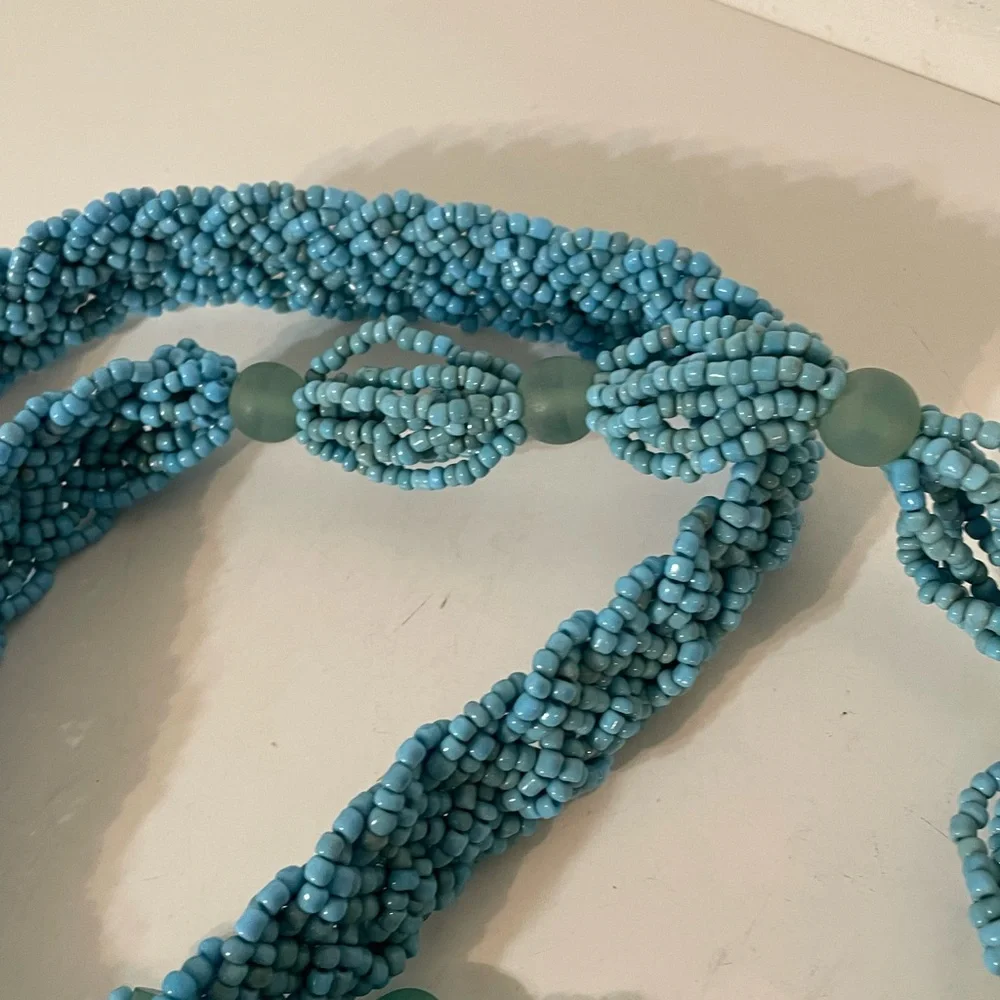 Beaded Belt in Torquoise